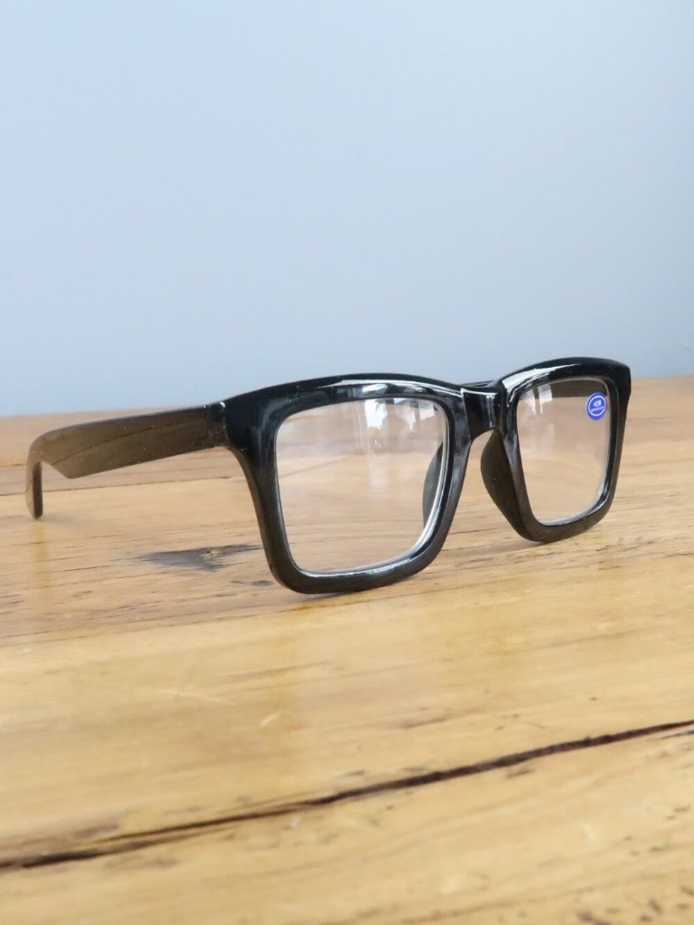 RETRO TRENDY BLACK READER GLASSES +2.50 NWT